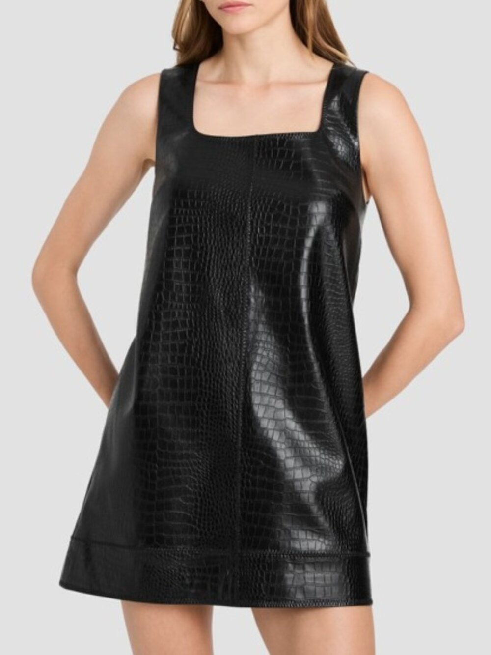 Faux Croc Tunic Mini Dress Medium/Large